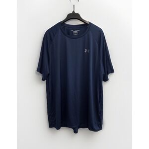 Under Armour 'Tech Tee' Navy Blue T-Shirt-Men's 3XL‎ Workout Gym Crewneck